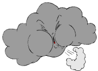 Der Wind bl�st so stark, wie er kann