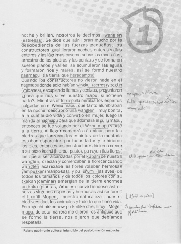 Mapuche 8: Sch�pfungsgeschichte mit
                            Energien, die die Erde und die Sterne
                            schufen (02)
