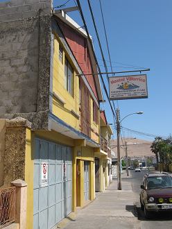 Hostal Villarica, die Tafel