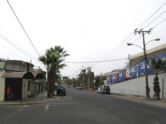 Die 18.-September-Allee in Arica