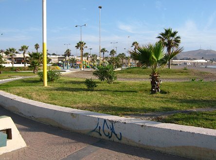 Vista al parque infantil