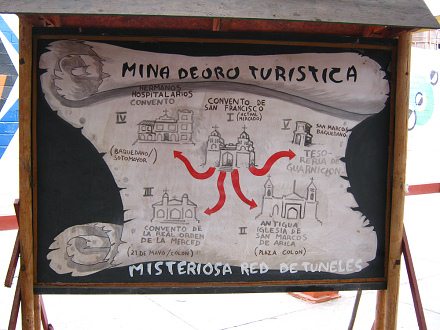 Cuadro indicando que el turismo es como
                          una mina de oro, primer plano