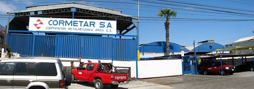 Santa-Maria-Allee, die Firma Cormetar,
                          Panoramafoto