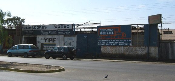Rocca-Allee, Nahaufnahme der
                                Radiatorenfirma