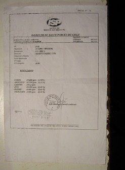 Das Testresultat f�r Mar�a
                        Cristina