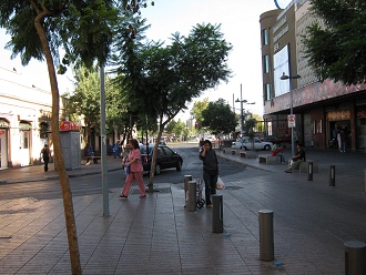 Strasse des 21. Mai, Poller und B�ume