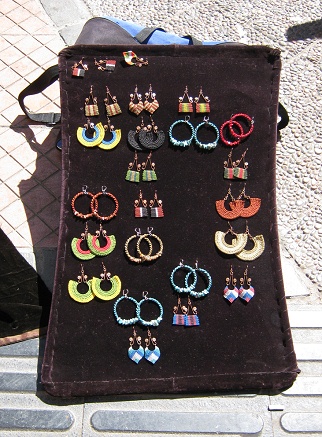 Pius-IX.-Strasse, Strassenstand mit
                          Schmuck