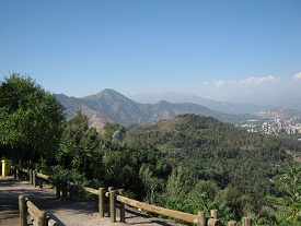 Vista a Santiago de Chile, foto 01