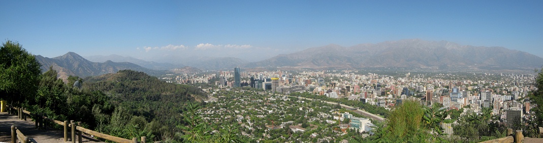 Vista a Santiago de Chile, foto
                            panor�mica
