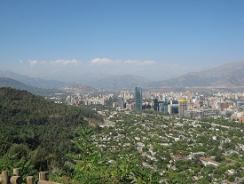 Vista a Santiago de Chile, foto 02