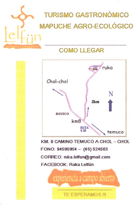 Plano
                        de Temuco a la ruca al km 8