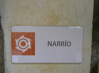 Schild f�r die Narrio-Kultur