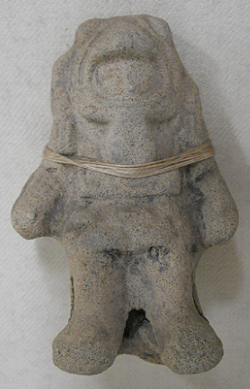 Astronauten-Statuette der Narrio-Kultur 04 in Weiss