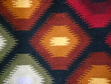 Wandteppich mit grafischem Design,
                              Detail