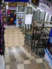 Die Treppe ins Untergeschoss
