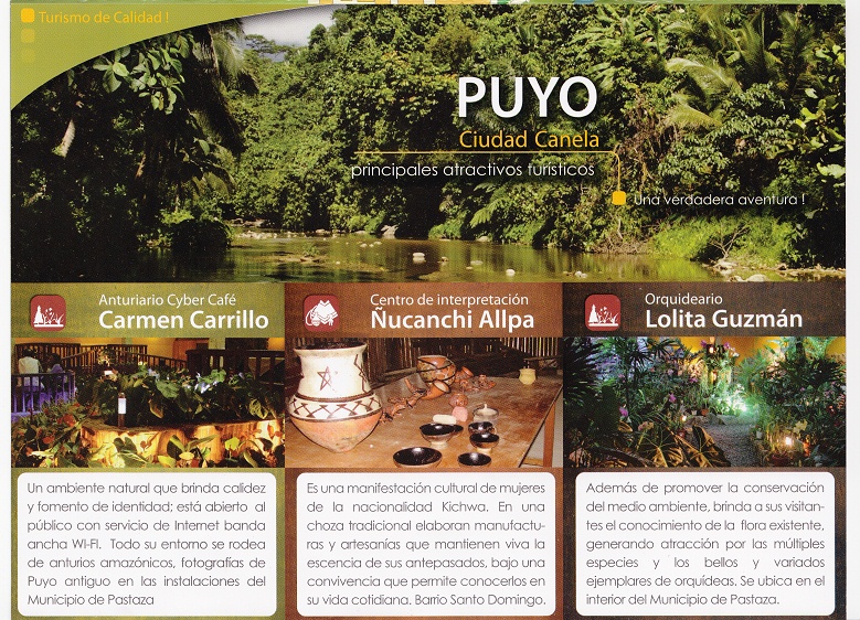 C�ber, centro kichwa, exposici�n de
                orqu�deas