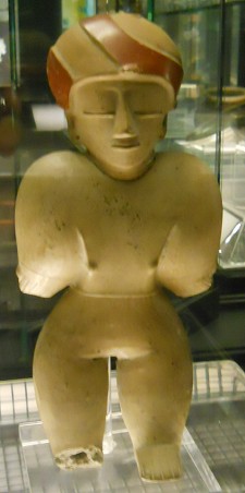 Chorrera culture (Ecuador), extraterrestrial
                  astronaut god with short arms and helmet 03