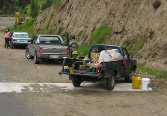 Pickup-Stand, Nahaufnahme
