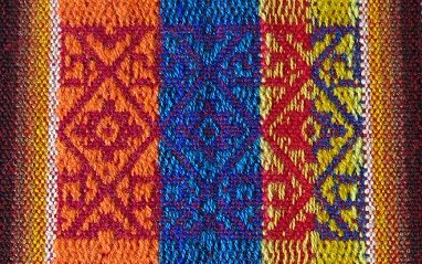 Tischdeckenmuster Detail, geometrische
                          Energiemuster