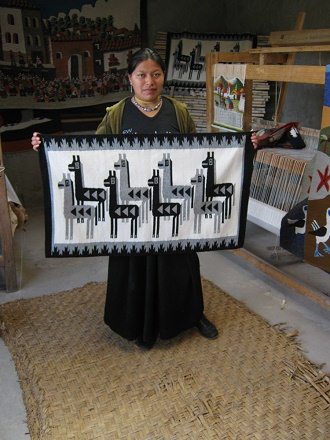 Wandteppich mit Lamas