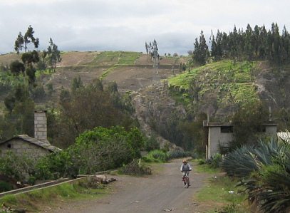 Velofahren ohne Gefahr ist hier in
                          Huasalata ebenfalls normal