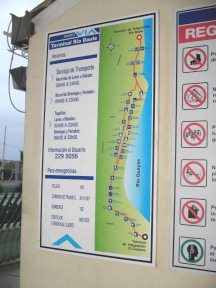 Guayaquil, el terminal Daule de la
                          Metrov�a, mapa con la ruta de la l�nea de
                          Guasmo hasta el Terminal Daula cerca del
                          Terminal Terrestre