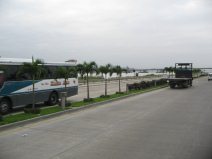 Guayaquil, Avenida Rosales con palmeras
                          (02)