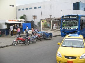 Machala, una moto con remolque