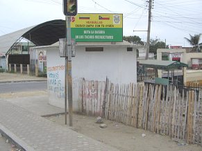 Huaquillas, placa de bienvenida