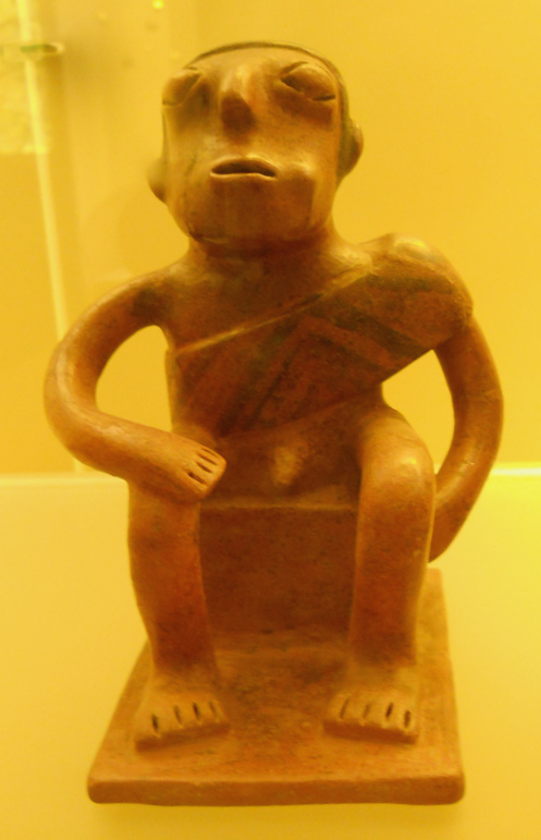 Columbia's Nari�o
                Culture: extraterrestrial god with protruding eyes,
                close-up