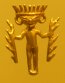 Columbia's Tolima Culture medium
                            period: extraterrestrial god with antennas,
                            line eyes and two sceptors 2