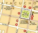 Stadtplan von Ayacucho, Zentrum
