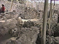 Grabungszone Wari / Huari Foto Nr. 03,
                        Stadtstrukturen