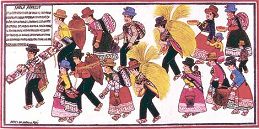 Sarhua, tabla con ceremonia de recolecci�n