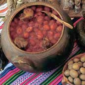 Ayacuchanisches Gericht: Scharfes Puca (Puca
                      picante)