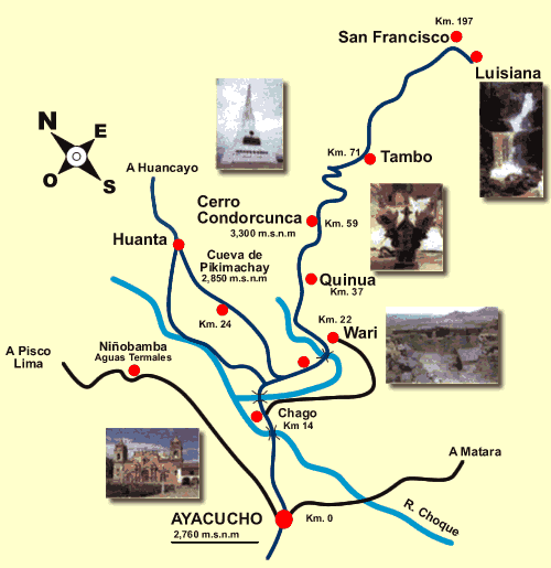Mapa
                      Ayacucho-Wari/Huari-San-Francisco