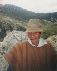 Grandfather's face without teeth