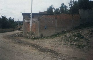 Avenida Andamarca, katastrophaler
                        Strassenzustand