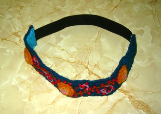 Vincha de flores, bordado (02)