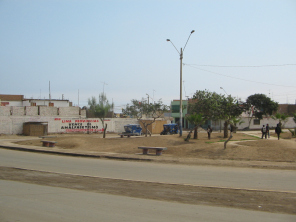Chilca, parque con mototaxis
