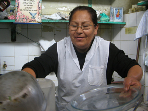 Chilca, la cocinera del mercado
