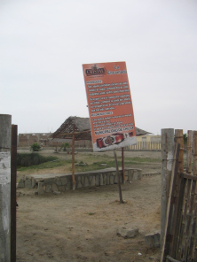 Chilca,
                          la placa de la laguna medicinal no. 3