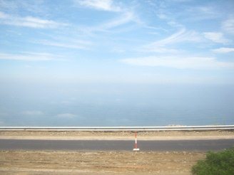 Panamericana con vista al mar