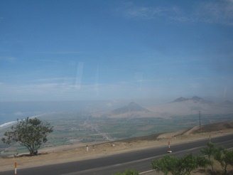 Panamericana, la vista a la costa de
                          Chancay 05