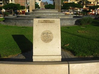 Plaza de Armas, la placa