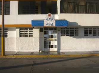 Hotel Playa, la entrada