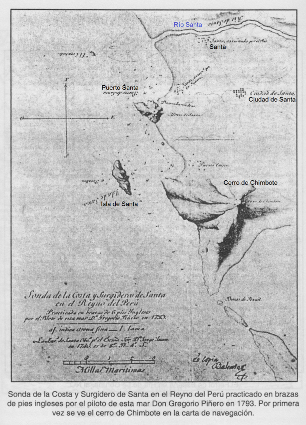 Mapa de la regi�n de Chimbote