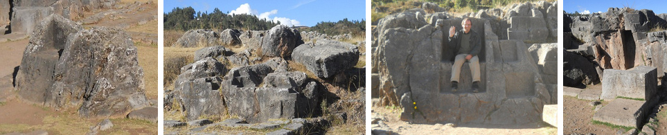 Cusco Sacsayhuam�n
                                      11: the amphitheater with thrones,
                                      giant stones and cut stones