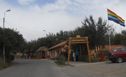 Eingang zur Festung Sacsayhuam�n 3km von
              Cusco - Nahaufnahme