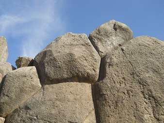 Cusco Sacsayhuam�n, gigantische Zickzackmauer, Detail 14